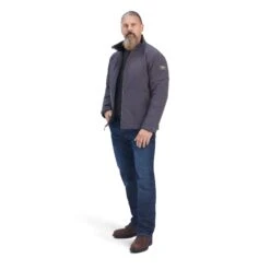 Ariat® Men's Rebar Dri-Tek DuraStretch Insulated Grey Jacket 10041501 -Ariat Style F22 MNS WORK 10041501 full