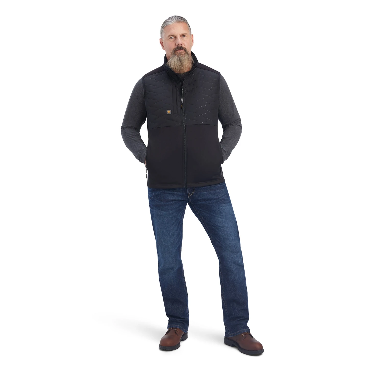 Ariat Men's Rebar Cloud 9 Insulated Black Vest 10041503 4 Ariat Men's Rebar Cloud 9 Insulated Black Vest 10041503 - Image 4