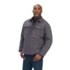 Ariat Men's Rebar DuraCanvas Sherpa Lined Grey Jacket 10041505