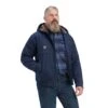 Ariat® Men's Rebar Dura-Canvas Full Zip Navy Jacket 10041539