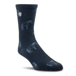 Ariat® Ladies Novelty Navy Raining Bits Crew Socks 10041366 -Ariat Style F22 UNI ENGL 10041366 detail02