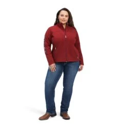 Ariat® Ladies New Team Softshell Red & Serape Jacket 10041280 -Ariat Style F22 WMS ENGL 10041280 full plus