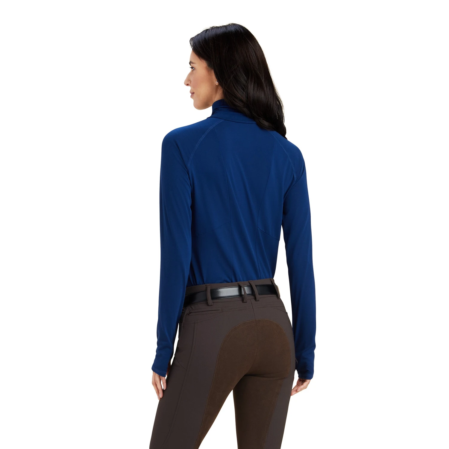 Ariat® Ladies Venture Estate Blue Long Sleeve Baselayer 10041361 2 Ariat® Ladies Venture Estate Blue Long Sleeve Baselayer 10041361 - Image 2
