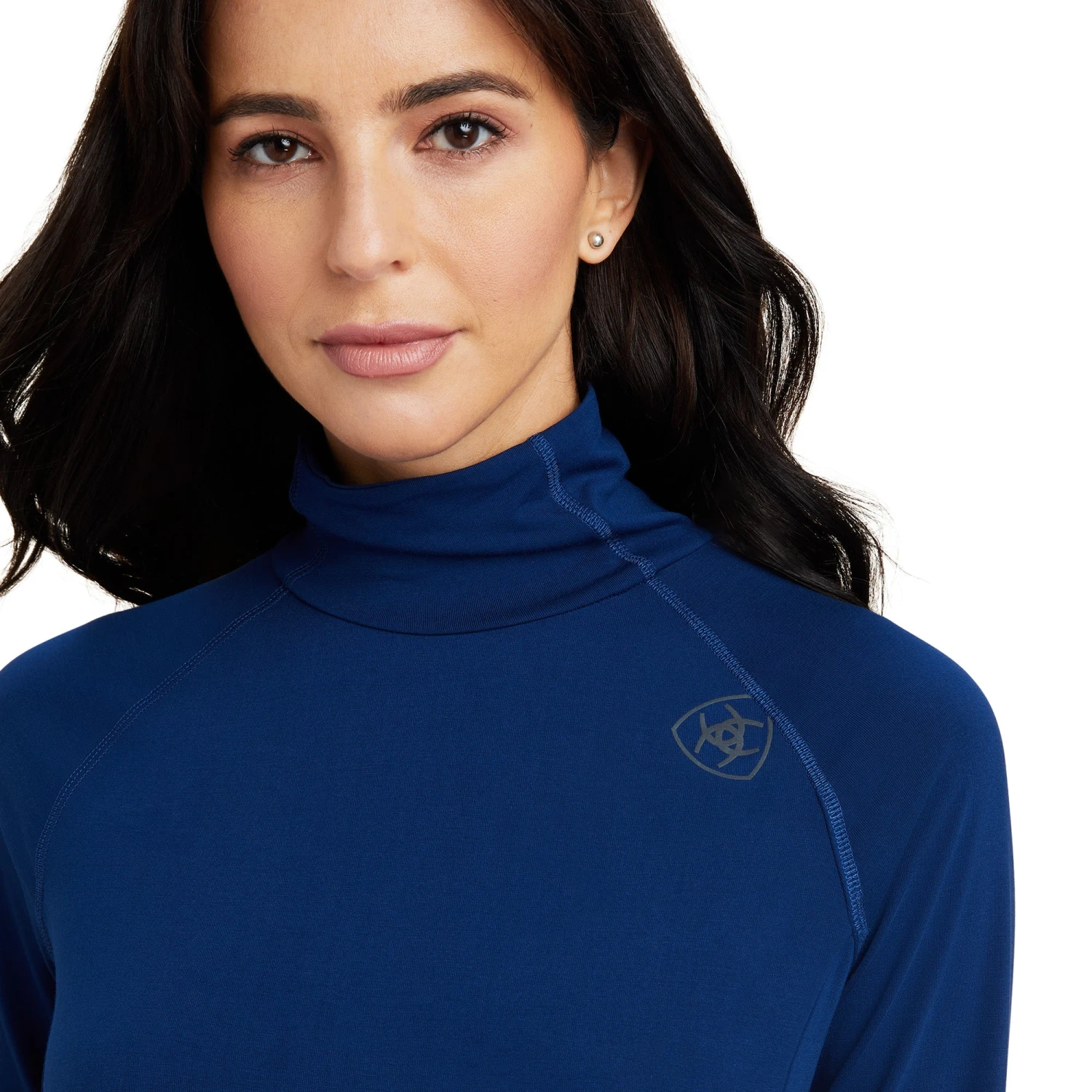 Ariat® Ladies Venture Estate Blue Long Sleeve Baselayer 10041361 3 Ariat® Ladies Venture Estate Blue Long Sleeve Baselayer 10041361 - Image 3