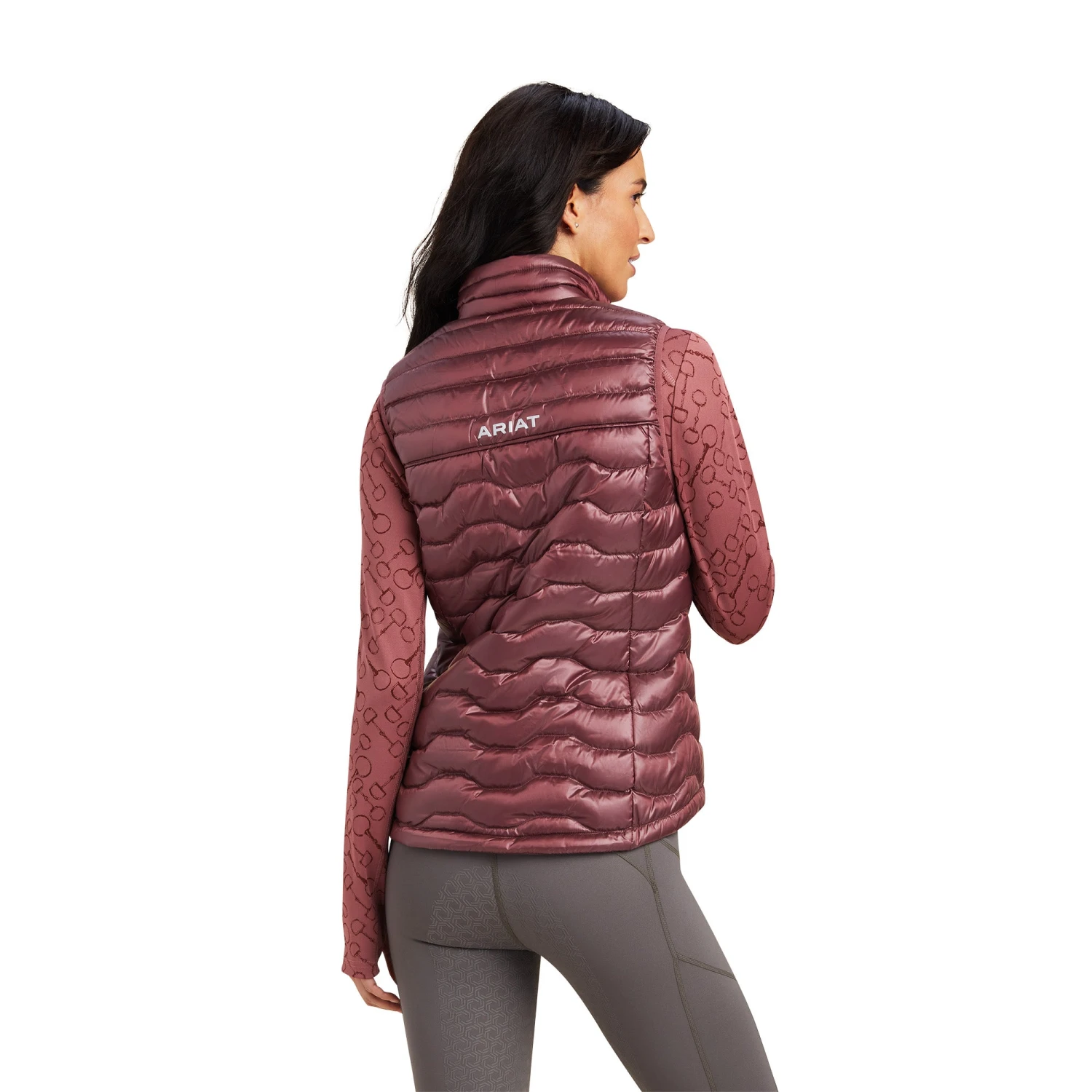 Ariat® Ladies Ideal Wild Ginger Down Vest 10041376 2 Ariat® Ladies Ideal Wild Ginger Down Vest 10041376 - Image 2
