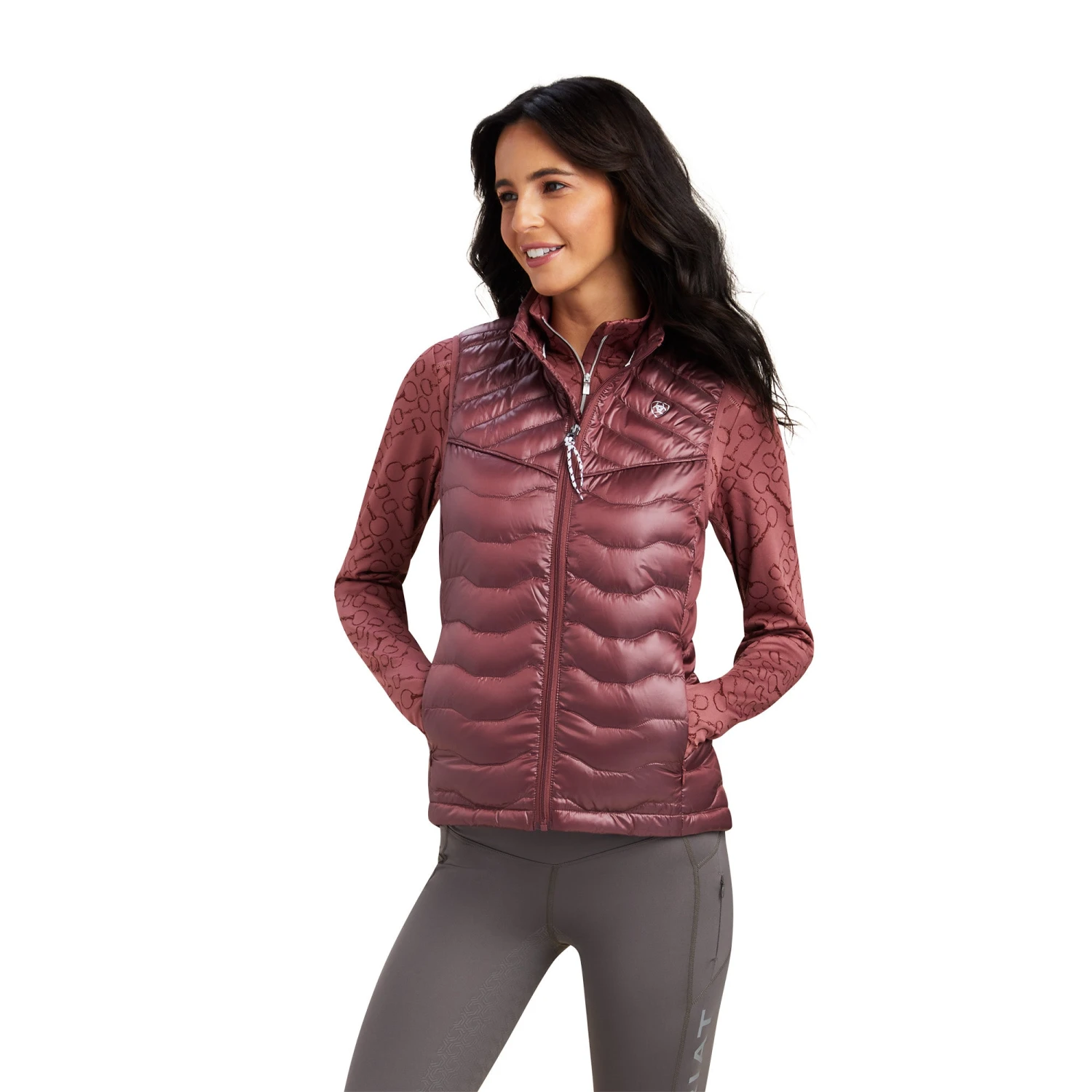 Ariat® Ladies Ideal Wild Ginger Down Vest 10041376 1 Ariat® Ladies Ideal Wild Ginger Down Vest 10041376