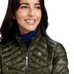 Ariat® Ladies IR Forest Mist Ideal Down Jacket 10041379 -Ariat Style F22 WMS ENGL 10041379 detail01