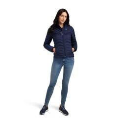 Ariat® Ladies Navy Eclipse Ideal Down Jacket 10041381 -Ariat Style F22 WMS ENGL 10041381 full