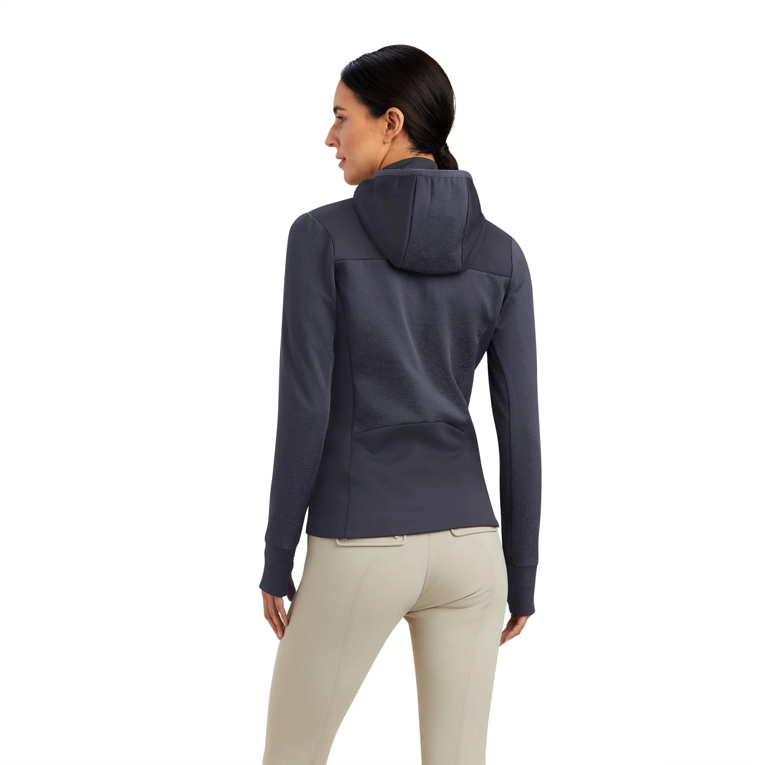 Ariat® Ladies Lumina Full Zip Ebony Sweatshirt 10041387 2 Ariat® Ladies Lumina Full Zip Ebony Sweatshirt 10041387 - Image 2
