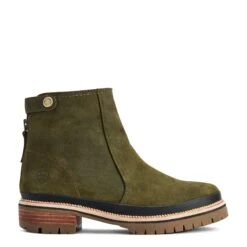 Ariat Ladies Leighton Waterproof Olive Green Boots 10042557 -Ariat Style F22 WMS ENGL 10042557 side321