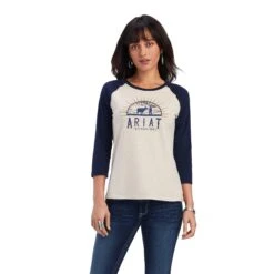 Ariat Ladies R.E.A.L.™ Sunrise Classic Beige T-Shirt 10041292