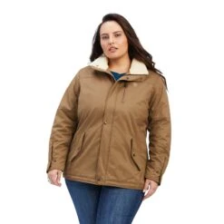 Ariat Ladies R.E.A.L.™ Grizzly Conceal Carry Cub Brown Jacket 10041587 -Ariat Style F22 WMS WEST 10041587 front plus