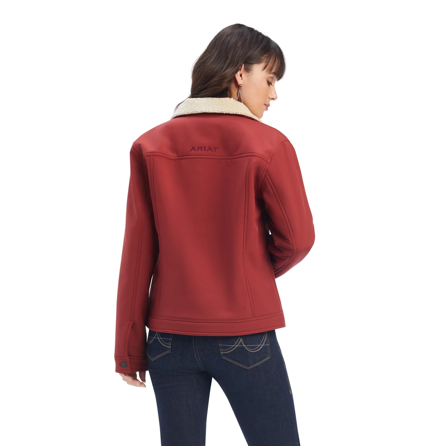 Ariat® Ladies R.E.A.L.™ Trucker Softshell Rouge Red Jacket 10041639 2 Ariat® Ladies R.E.A.L.™ Trucker Softshell Rouge Red Jacket 10041639 - Image 2