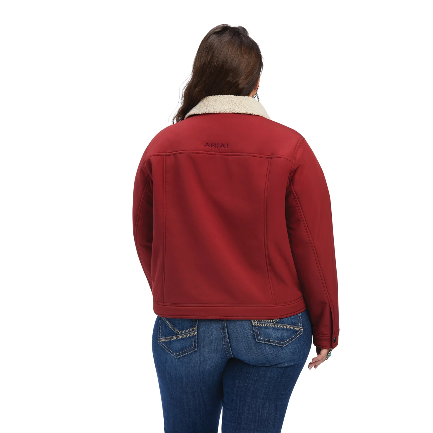 Ariat® Ladies R.E.A.L.™ Trucker Softshell Rouge Red Jacket 10041639 6 Ariat® Ladies R.E.A.L.™ Trucker Softshell Rouge Red Jacket 10041639 - Image 6