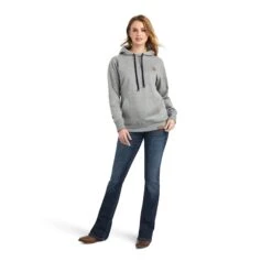 Ariat® Ladies Heather Grey Thunderbird Chimayo Hoodie 10042138 -Ariat Style F22 WMS WEST 10042138 full