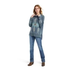 Ariat® Ladies Alo Vera Midnight Navy Hoodie 10042312 -Ariat Style F22 WMS WEST 10042312 full