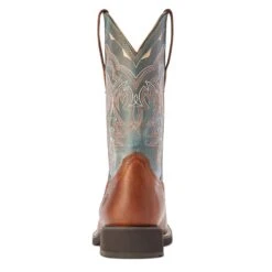 Ariat® Ladies Delilah Spiced Cider & Teal River Boots 10042420 -Ariat Style F22 WMS WEST 10042420 heel