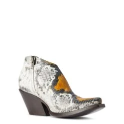 Ariat Ladies Jolene Yellow Snake Snip Toe Boots 10042428 -Ariat Style F22 WMS WEST 10042428 medial