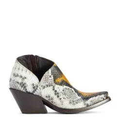 Ariat Ladies Jolene Yellow Snake Snip Toe Boots 10042428 -Ariat Style F22 WMS WEST 10042428 side1