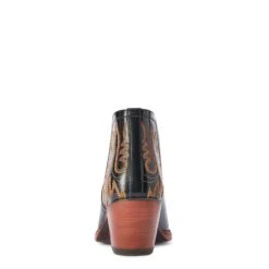 Ariat® Ladies Dixon Spade Black Patent Western Booties 10042454 -Ariat Style F22 WMS WEST 10042454 heel