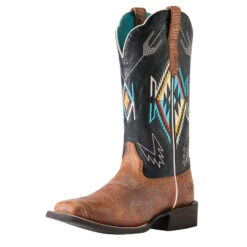 Ariat® Ladies Frontier Chimayo Kona Brown Western Boots 10042573 -Ariat Style F22 WMS WEST 10042573 3 4 front MD2 15aa21e7 9768 45d7 a986 6a7f0396100a