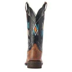 Ariat® Ladies Frontier Chimayo Kona Brown Western Boots 10042573 -Ariat Style F22 WMS WEST 10042573 heel 2b638fd4 3a90 4de8 89b2 5e4097a0989b