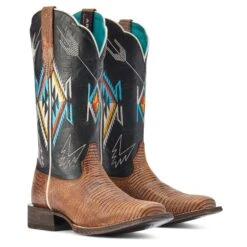 Ariat® Ladies Frontier Chimayo Kona Brown Western Boots 10042573 -Ariat Style F22 WMS WEST 10042573 pair 3c837443 8c6e 4be1 901d f3092078aa36
