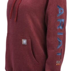 Ariat Ladies Rebar Graphic Maroon Pullover Hoodie 10041447 -Ariat Style F22 WMS WORK 10041447 detail01