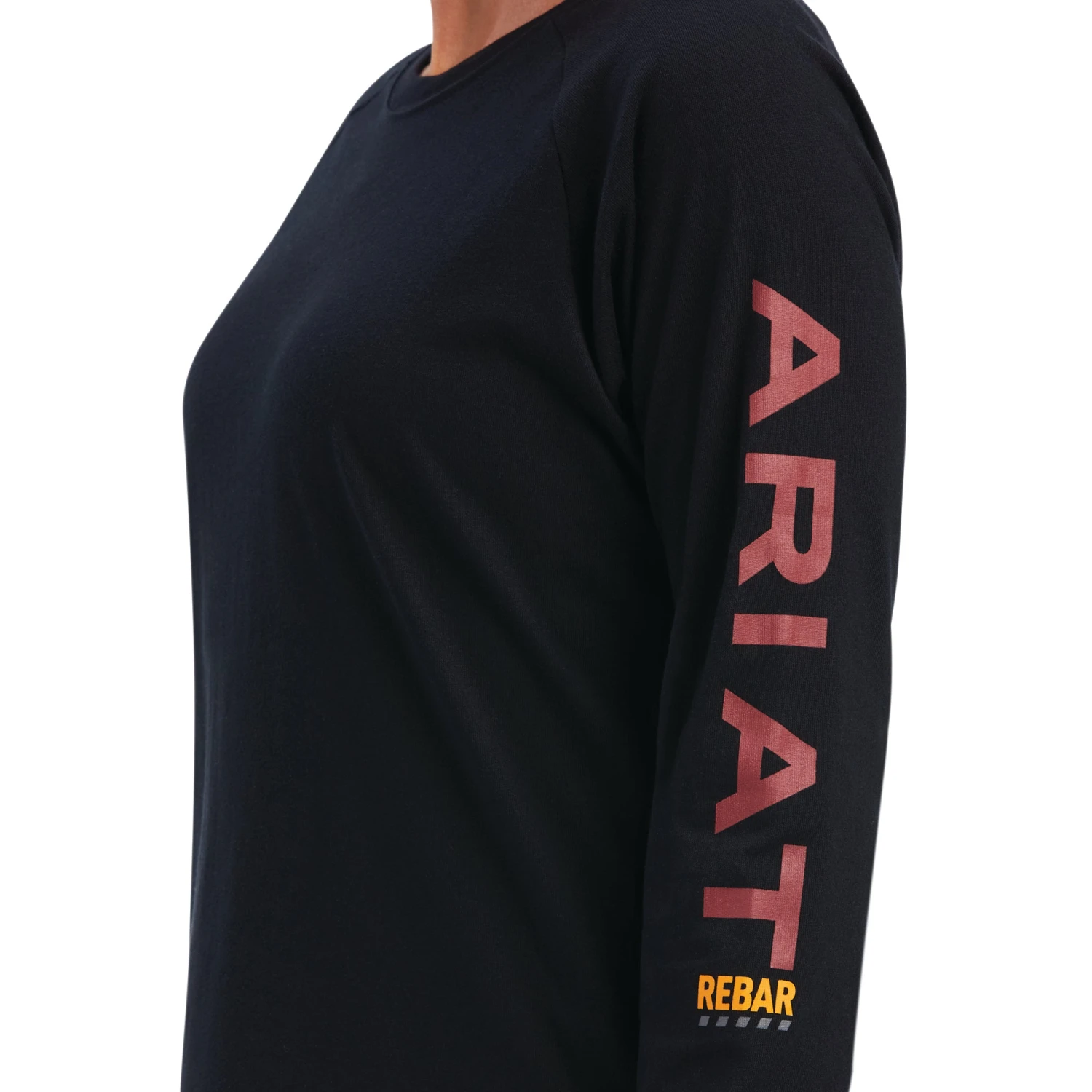 Ariat® Ladies Rebar Cotton Strong Logo Graphic Black T-Shirt 10041514 3 Ariat® Ladies Rebar Cotton Strong Logo Graphic Black T-Shirt 10041514 - Image 3