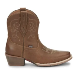 Justin® Ladies Chellie Tan Leather Western Square Toe Booties GY9510 9 Justin® Ladies Chellie Tan Leather Western Square Toe Booties GY9510 -Ariat Style GY9510 1