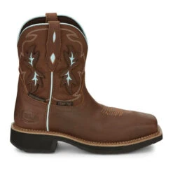 Justin Ladies Chisel Waterproof Nano Composite Toe Work Boots GY9960 -Ariat Style GY9960 617x563 Profile
