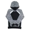 Hooey® Ladies "Savannah" Cheetah Print Black & White Hoodie HH1197BKWH