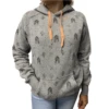 Hooey® Ladies Plains Southwestern Patterned Grey Hoodie HH1198GY