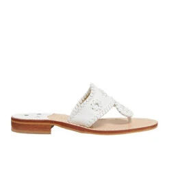 Jack Roger Ladies Slip On White Sandals 1219SN0001100-WHT -Ariat Style JR JacksFlatSandalWhiteWt B WhiteBackgroundcopy 500x 9843018a 25ab 42b6 9e36 2efde8e0a61d