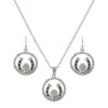 Montana Silversmiths Ladies Roped Hanging Horseshoe Jewelry Set JS3877