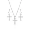 Montana Silversmiths Ladies Unwavering Cross Jewelry Set JS4543