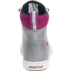 XTRATUF Ladies 6 Inch Leather Lace Grey Ankle Deck Boot LALW-104 -Ariat Style LALW104 4 EXTRALARGE