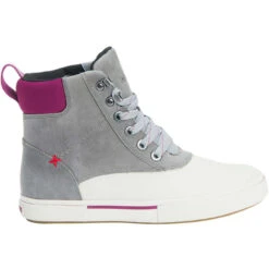 XTRATUF Ladies 6 Inch Leather Lace Grey Ankle Deck Boot LALW-104 -Ariat Style LALW104 8 EXTRALARGE