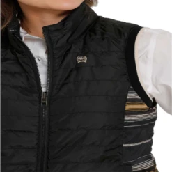 Cinch® Ladies Striped Black Reversible Vest MAV9887001 -Ariat Style MAV9887001d