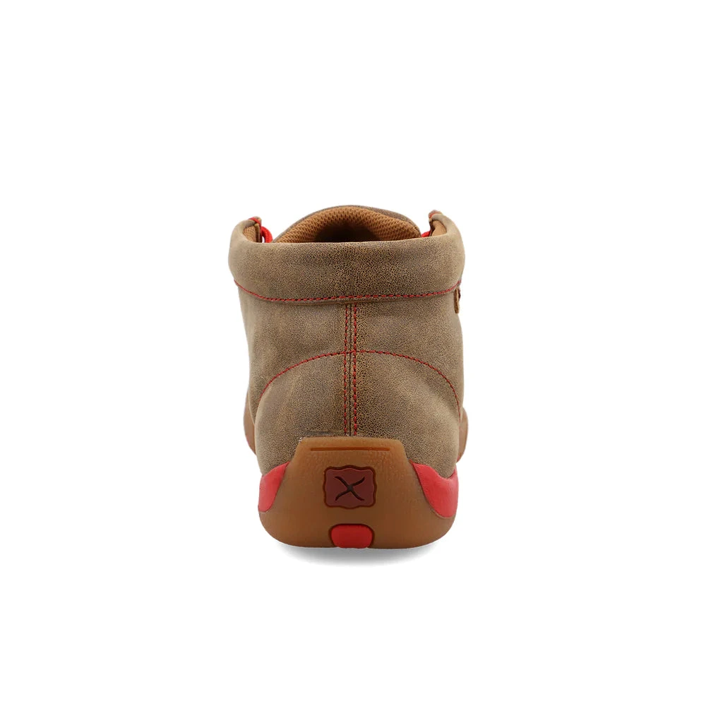 Twisted X Men's Chukka Brown & Red Driving Moc Shoe MDM0036 4 Twisted X Men's Chukka Brown & Red Driving Moc Shoe MDM0036 - Image 4