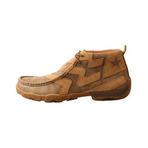 Twisted X® Men's Bomber Brown Lace Up Chukka Driving Moc MDM0089 3 Twisted X® Men's Bomber Brown Lace Up Chukka Driving Moc MDM0089 - Image 3