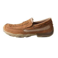 Twisted X Men's Driving Moc Distressed Saddle Brown Shoes MDMS013 -Ariat Style MDMS013 2