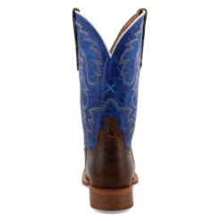 Twisted X® 12" Rancher Indigo Blue & Brown Square Toe Boots MRAL029 -Ariat Style MRAL029 2