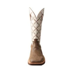 Twisted X Men's Ruff Stock Bomber And White Square Toe Boots MRS0056 7 Twisted X Men's Ruff Stock Bomber And White Square Toe Boots MRS0056 -Ariat Style MRS0056 5