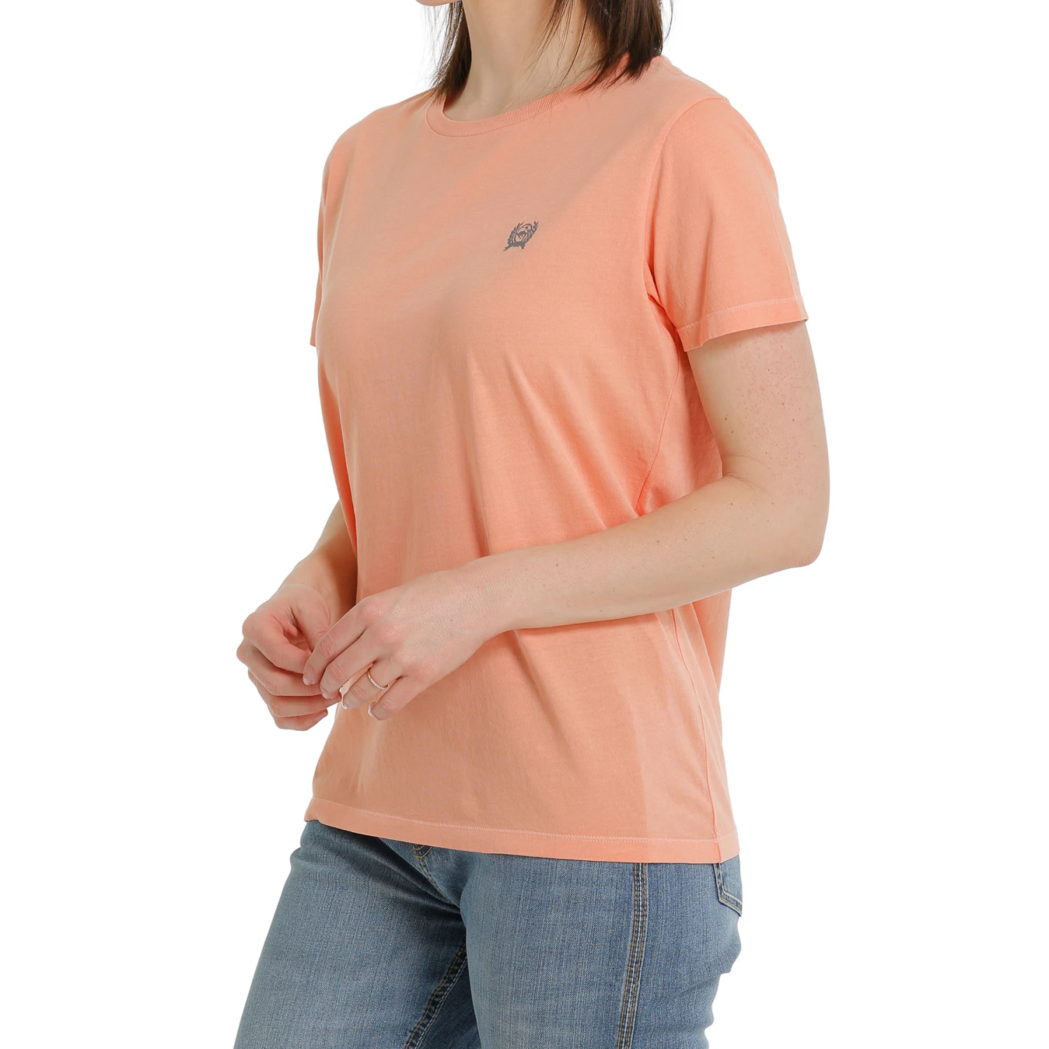 Cinch® Ladies Rodeo Brand Coral Short Sleeve T-Shirt MSK7901001 2 Cinch® Ladies Rodeo Brand Coral Short Sleeve T-Shirt MSK7901001 - Image 2