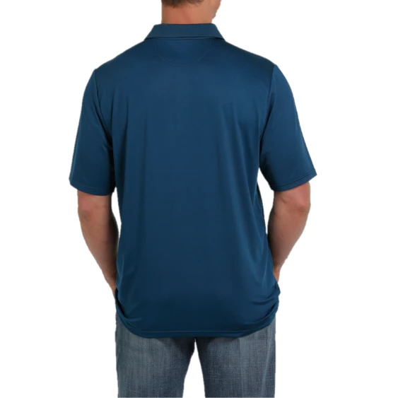 Cinch® Men's Navy Blue Athletic Polo Short Sleeve T-Shirt MTK1834001 2 Cinch® Men's Navy Blue Athletic Polo Short Sleeve T-Shirt MTK1834001 - Image 2