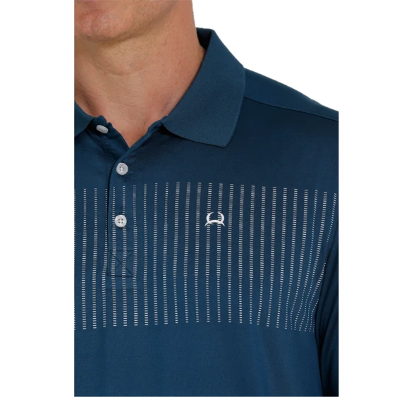 Cinch® Men's Navy Blue Athletic Polo Short Sleeve T-Shirt MTK1834001 3 Cinch® Men's Navy Blue Athletic Polo Short Sleeve T-Shirt MTK1834001 - Image 3