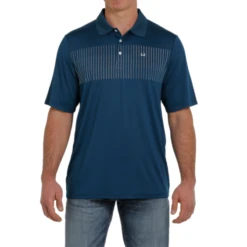 Cinch® Men's Navy Blue Athletic Polo Short Sleeve T-Shirt MTK1834001