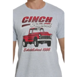 Cinch® Men's Heather Grey Logo Graphic T-Shirt MTT1690514 -Ariat Style MTT1690514 2
