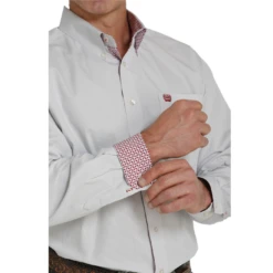 Cinch® Men's Light Blue Pinstripe Button Down Shirt MTW1105464 5 Cinch® Men's Light Blue Pinstripe Button Down Shirt MTW1105464 -Ariat Style MTW1105464 2